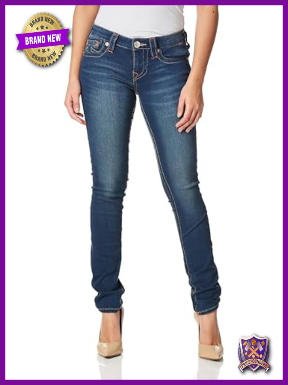 Low Rise Skinny Jeans Stretch Denim Womens Casual Everyday